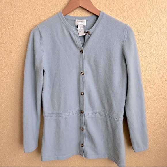 Neiman Marcus Cashmere Button-Up Cardigan - Picture 1 of 6